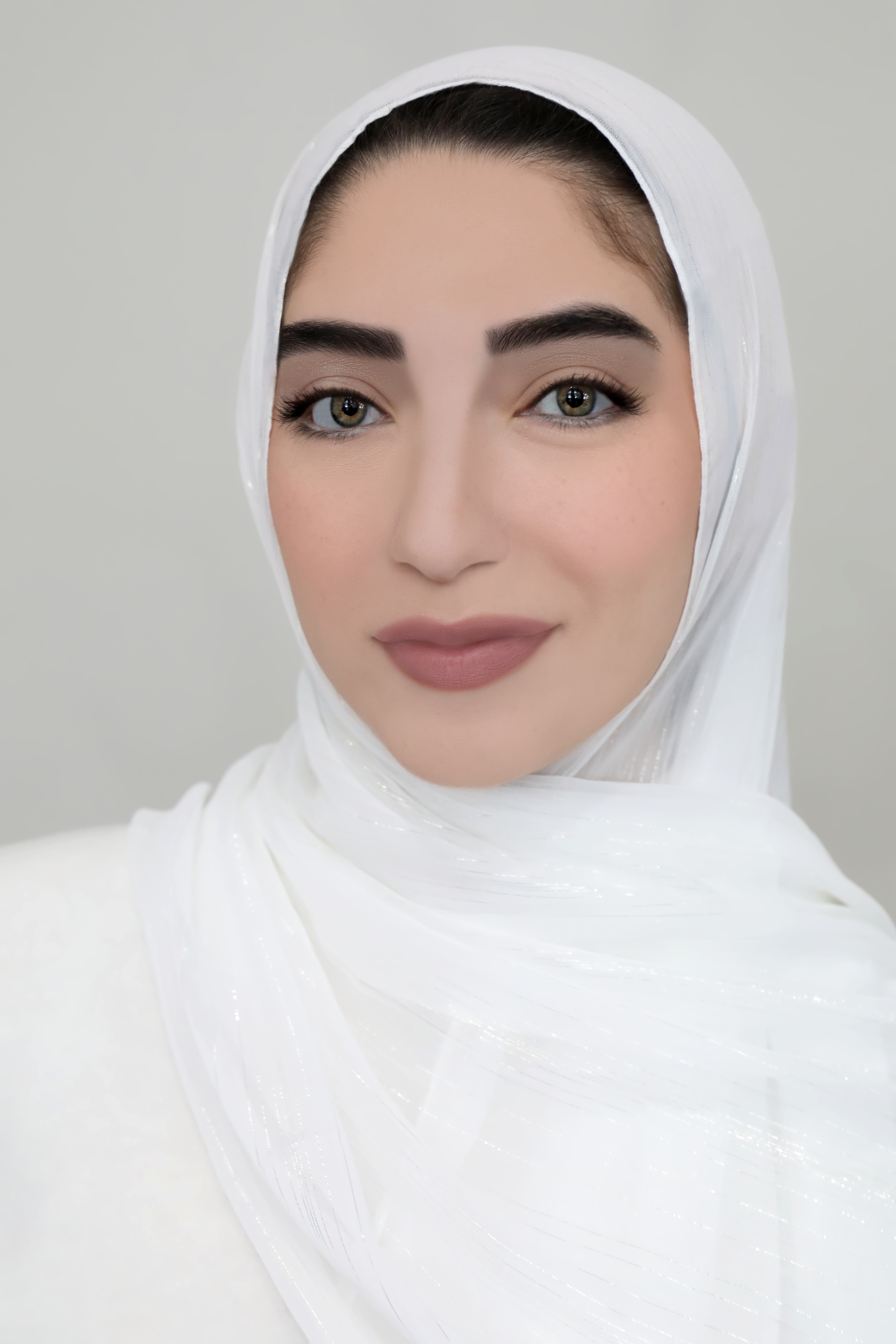 Lurex Shimmer Chiffon Hijab-White