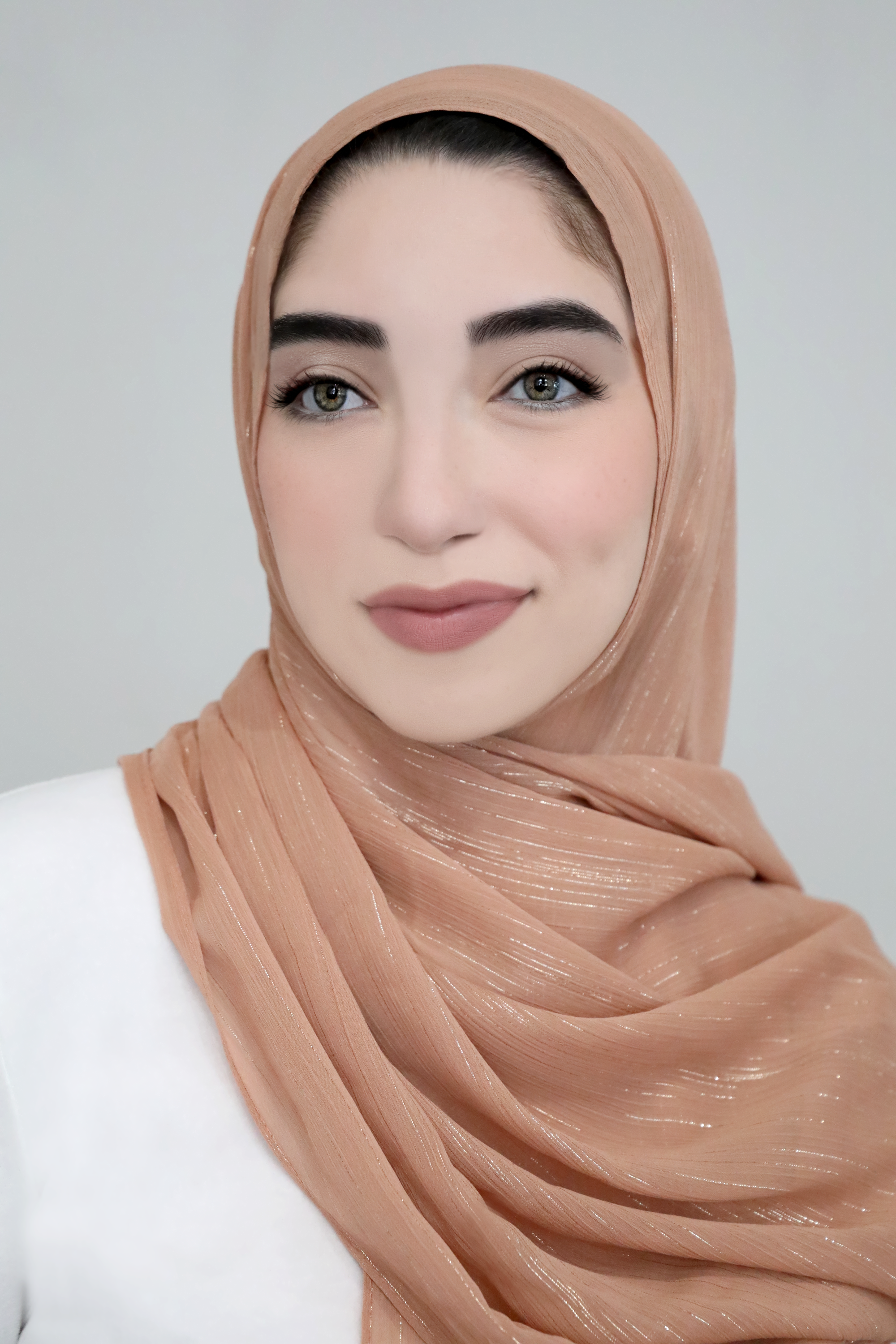 Lurex Shimmer Chiffon Hijab-Ginger