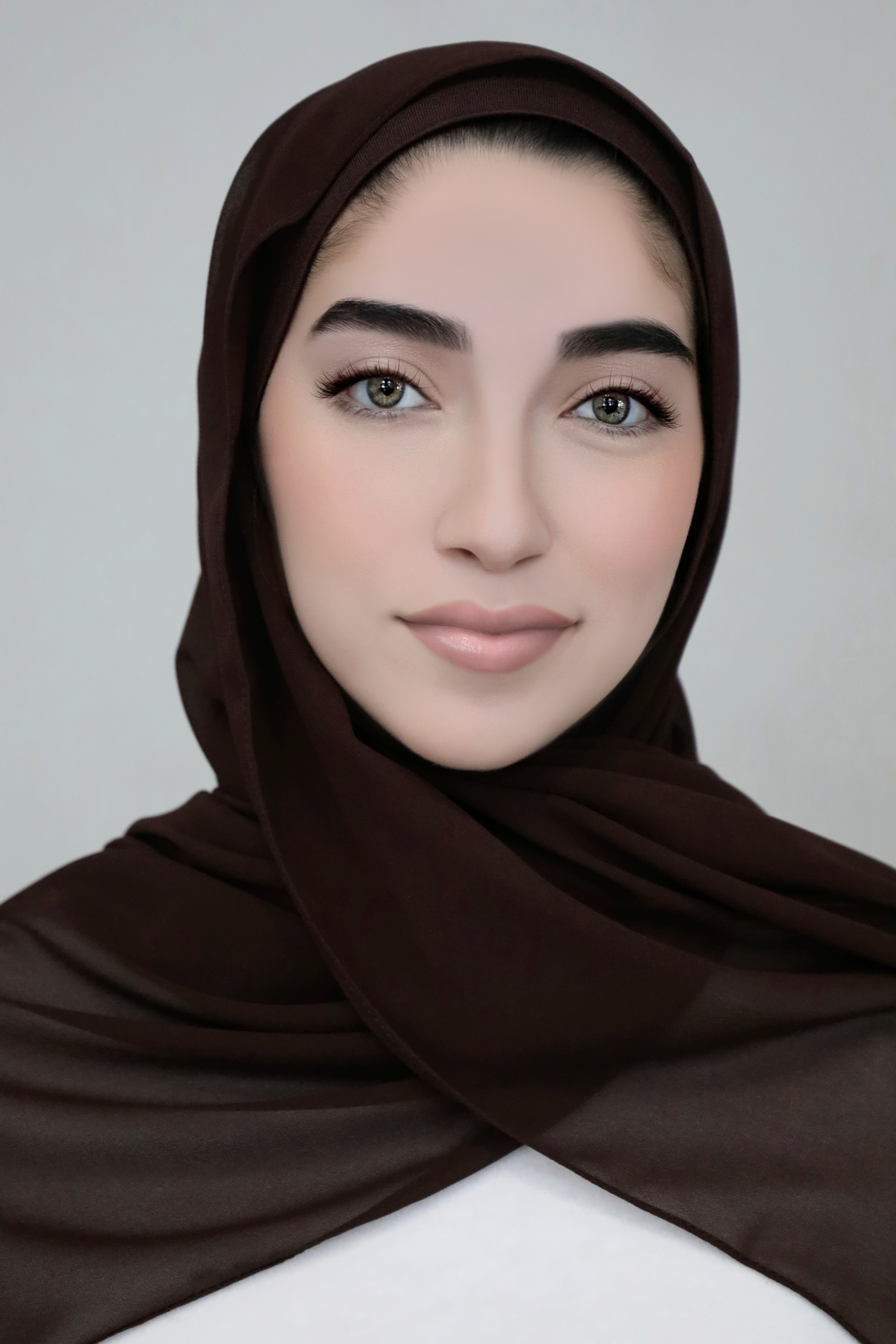 Chiffon Hijab Set-Chocolate