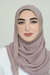 Jewel Border Chiffon Hijab-Dusty Rose