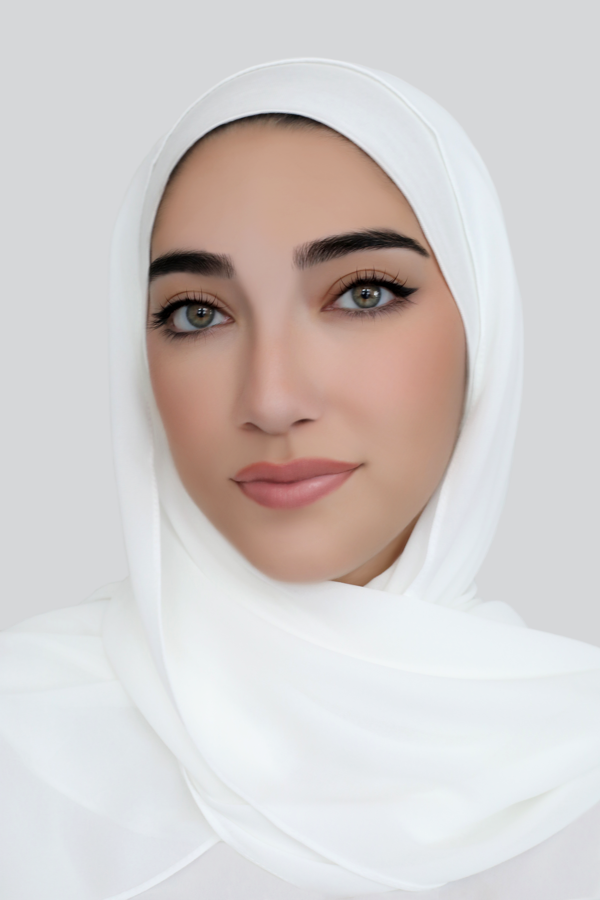 Chiffon Hijab Set-White