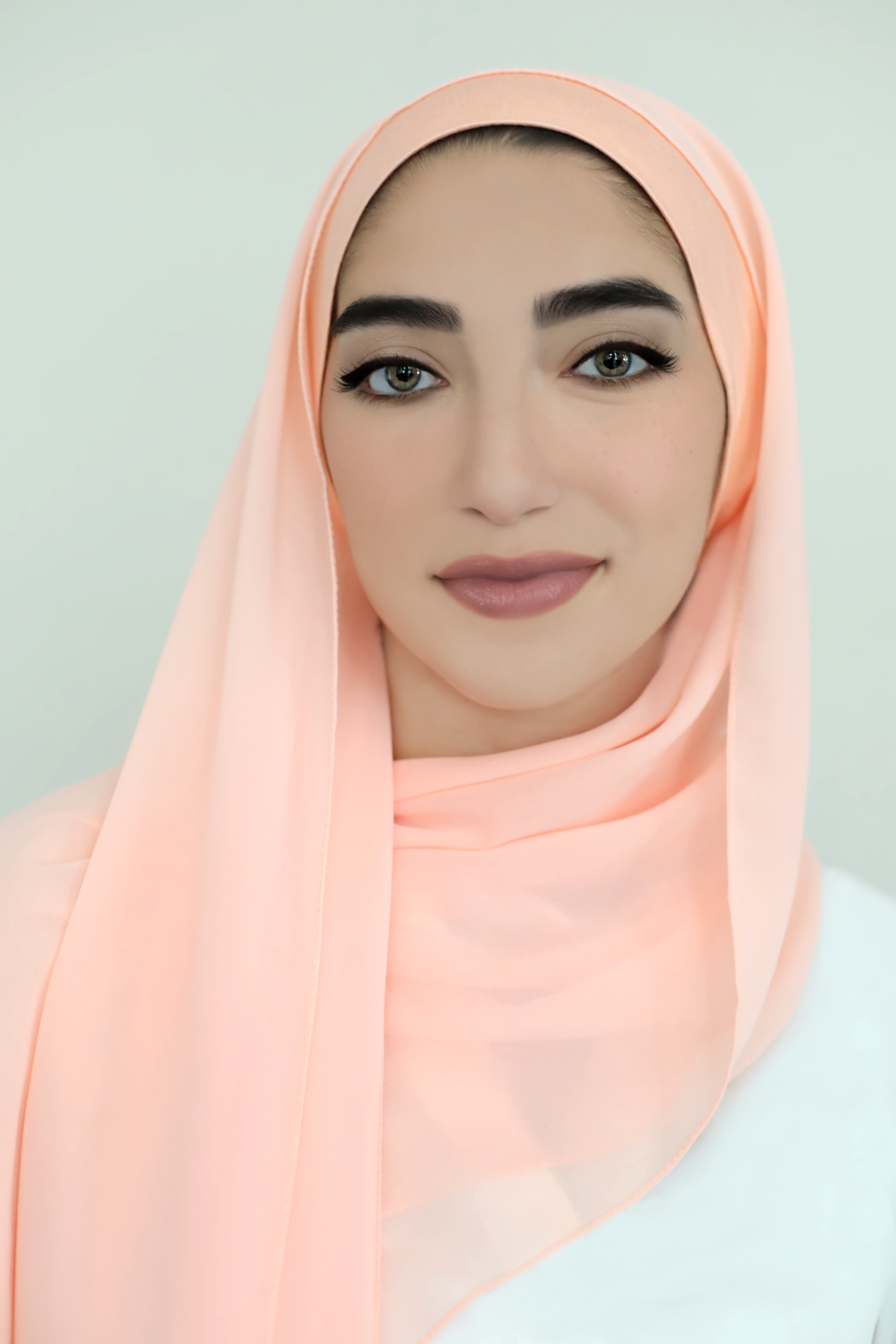 Chiffon Hijab Set-Peach