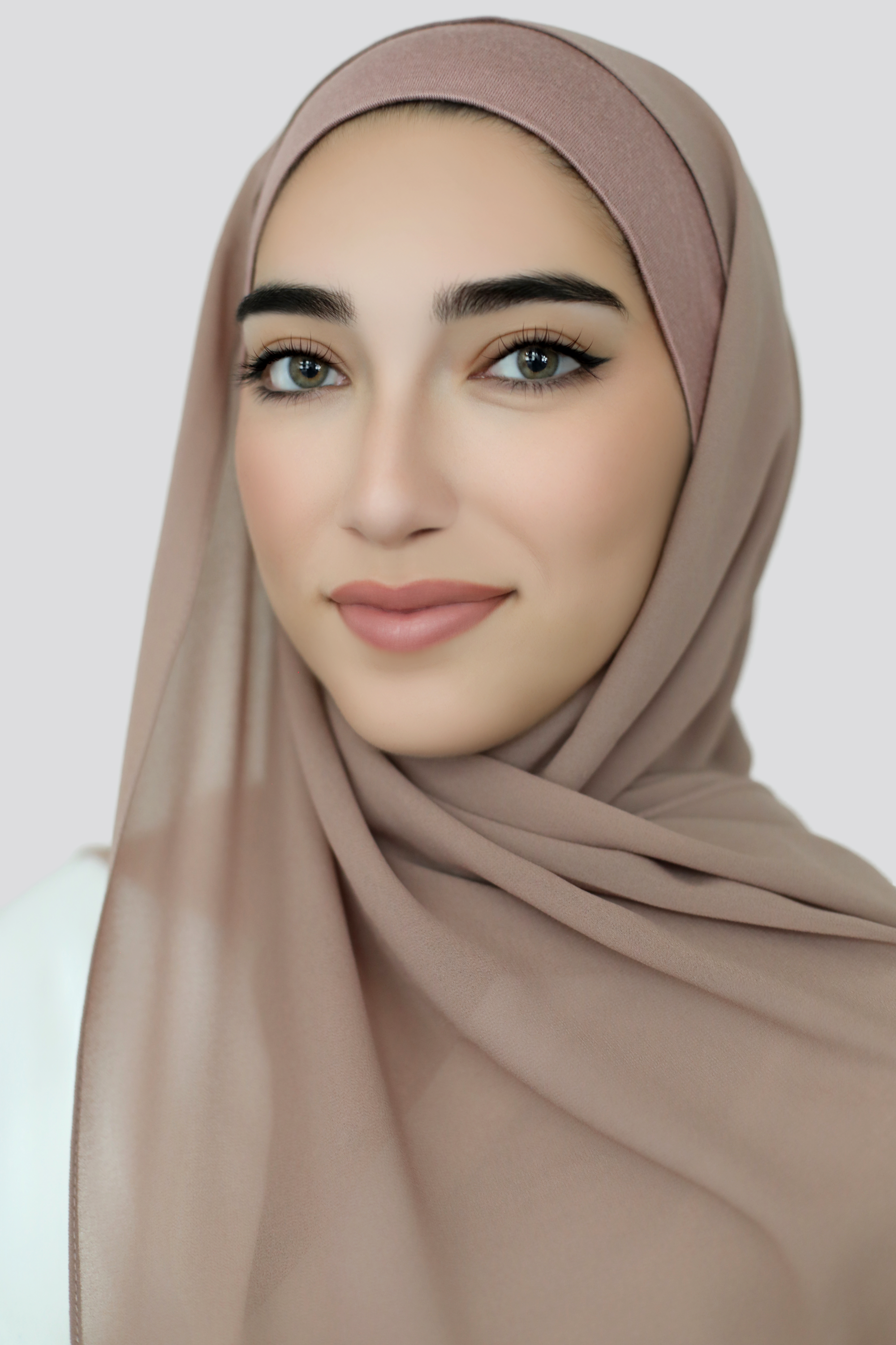 Chiffon Hijab Set-Dusty Rose