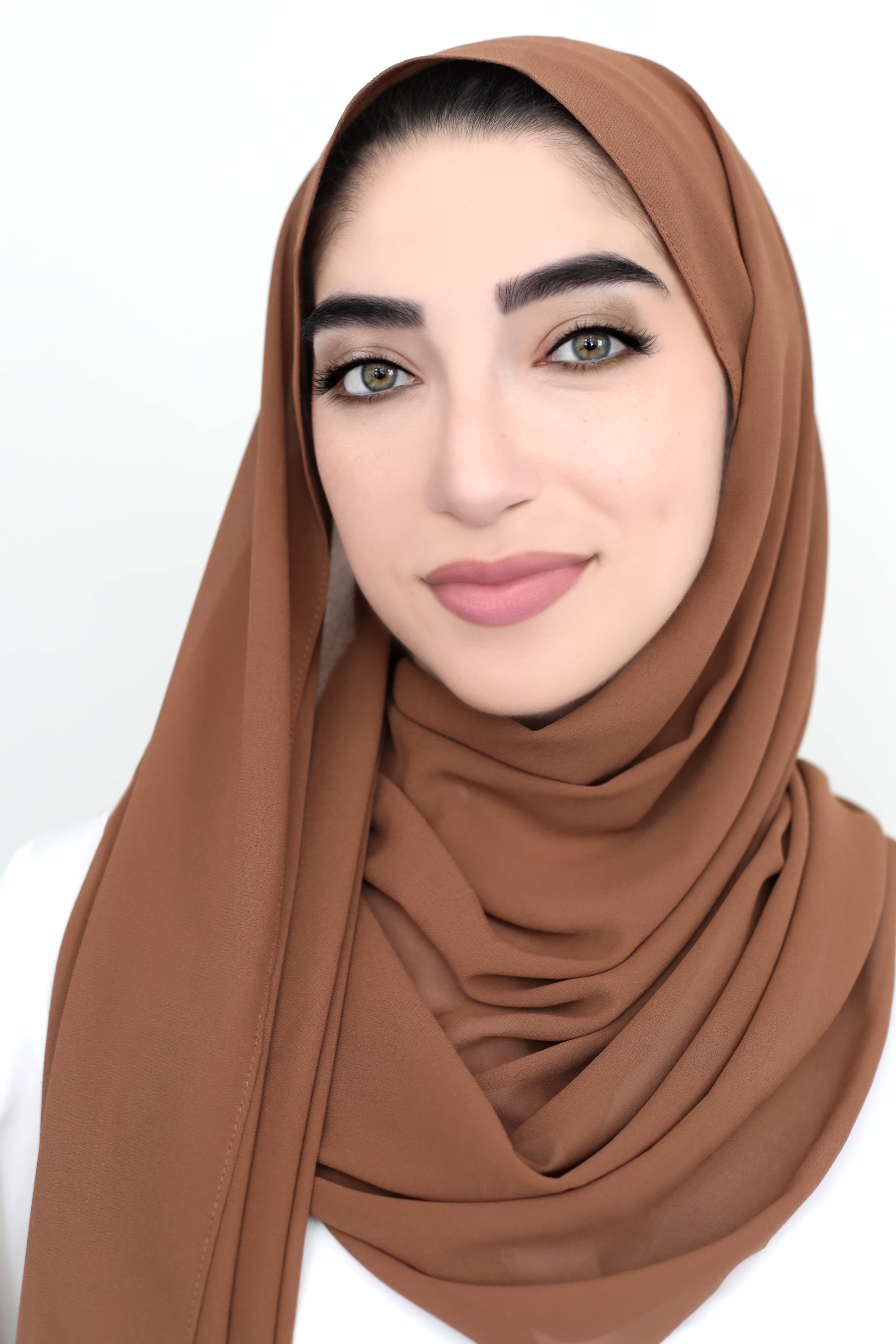 Basic Size Chiffon Hijab-Cinnamon