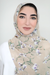 Wildflower Chiffon Hijab-Beige