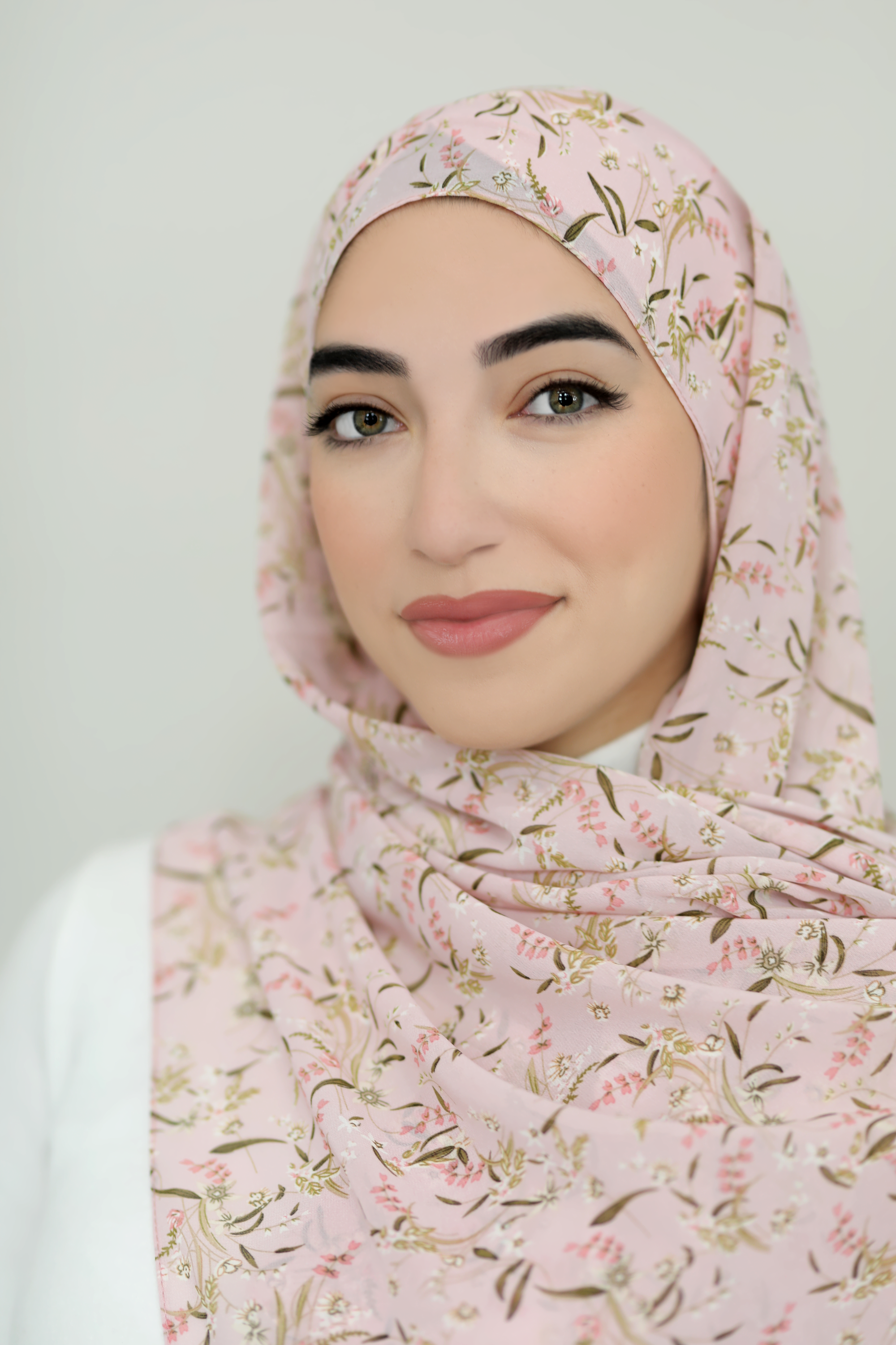 Graceful Bloom Printed Chiffon Hijab