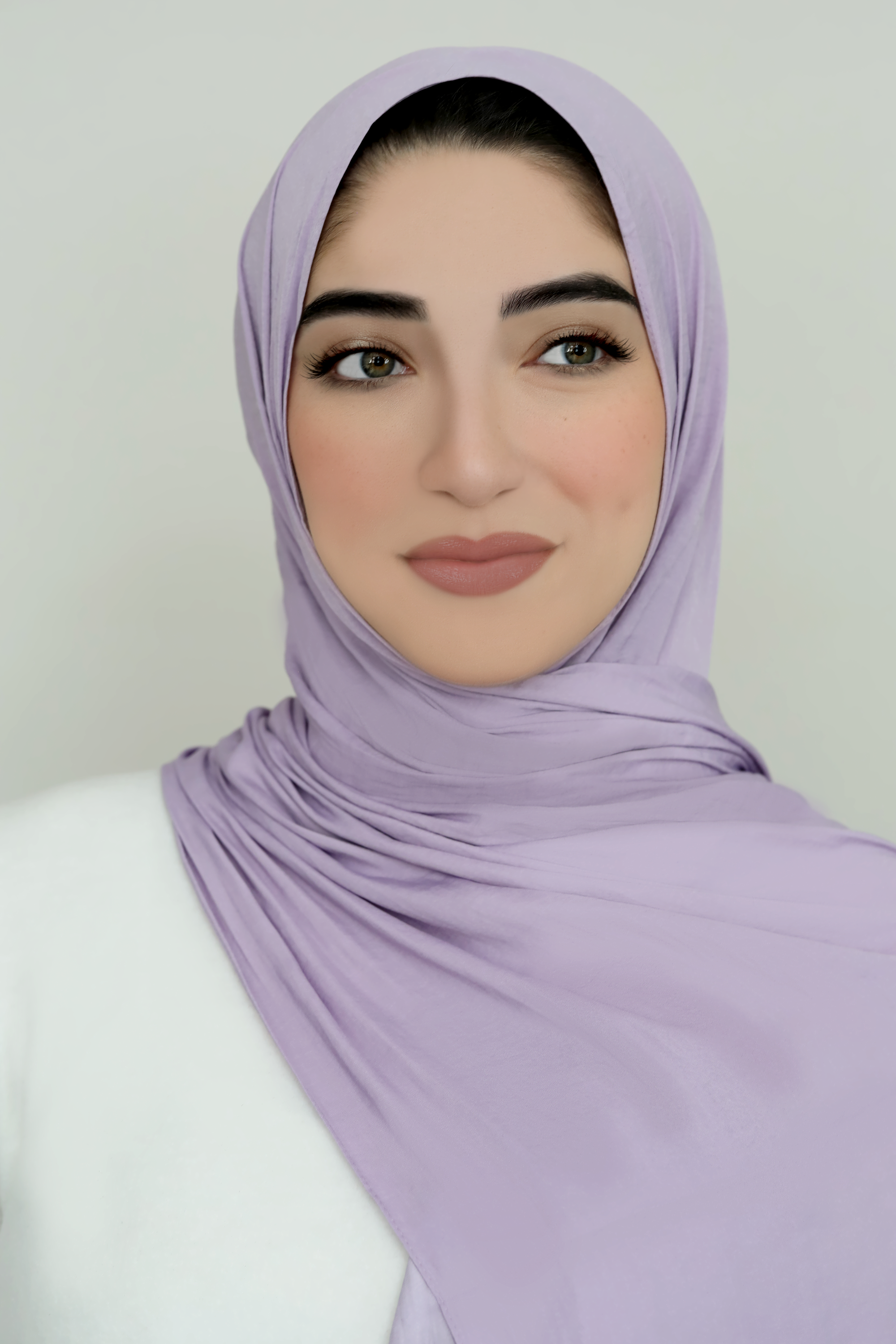 Matte Satin Hijab-Lilac