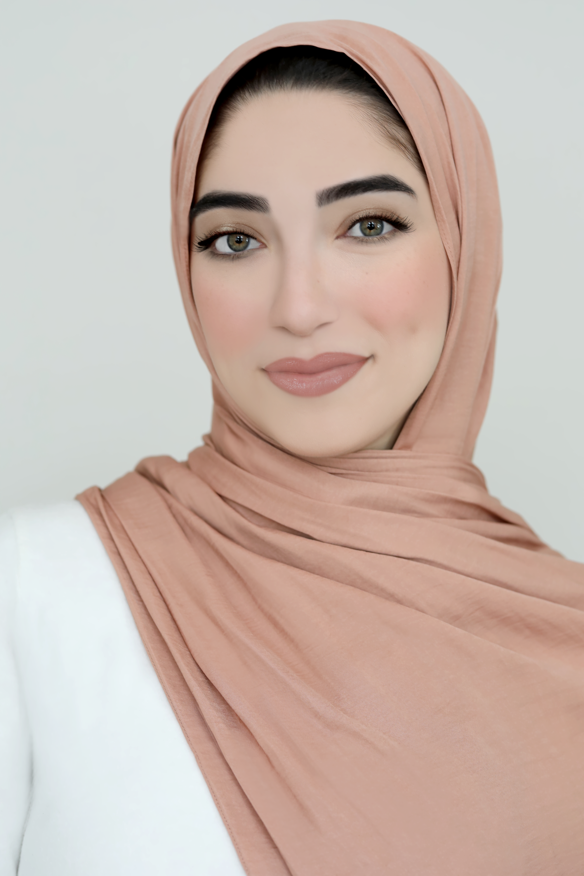 Matte Satin Hijab-Apricot