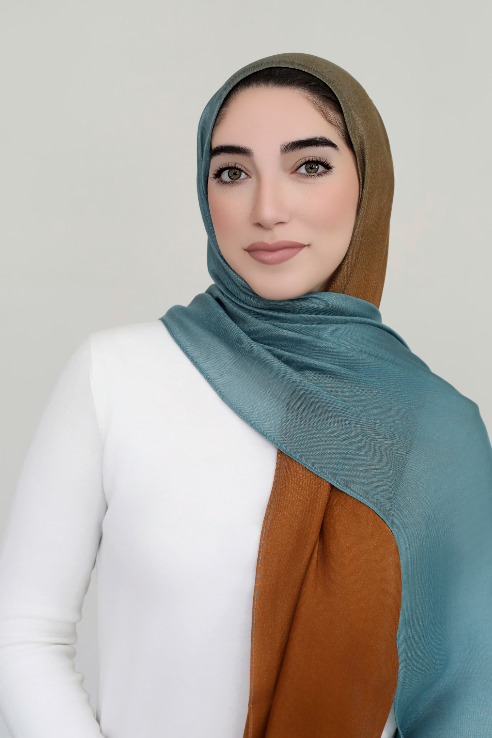Ombre Modal Hijab-Turquoise