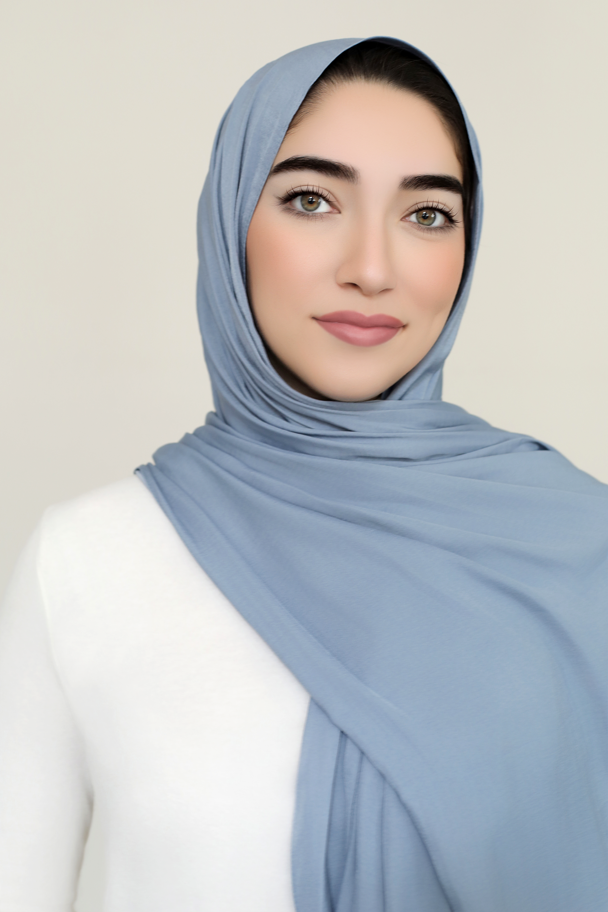 Matte Satin Hijab-Stonewashed