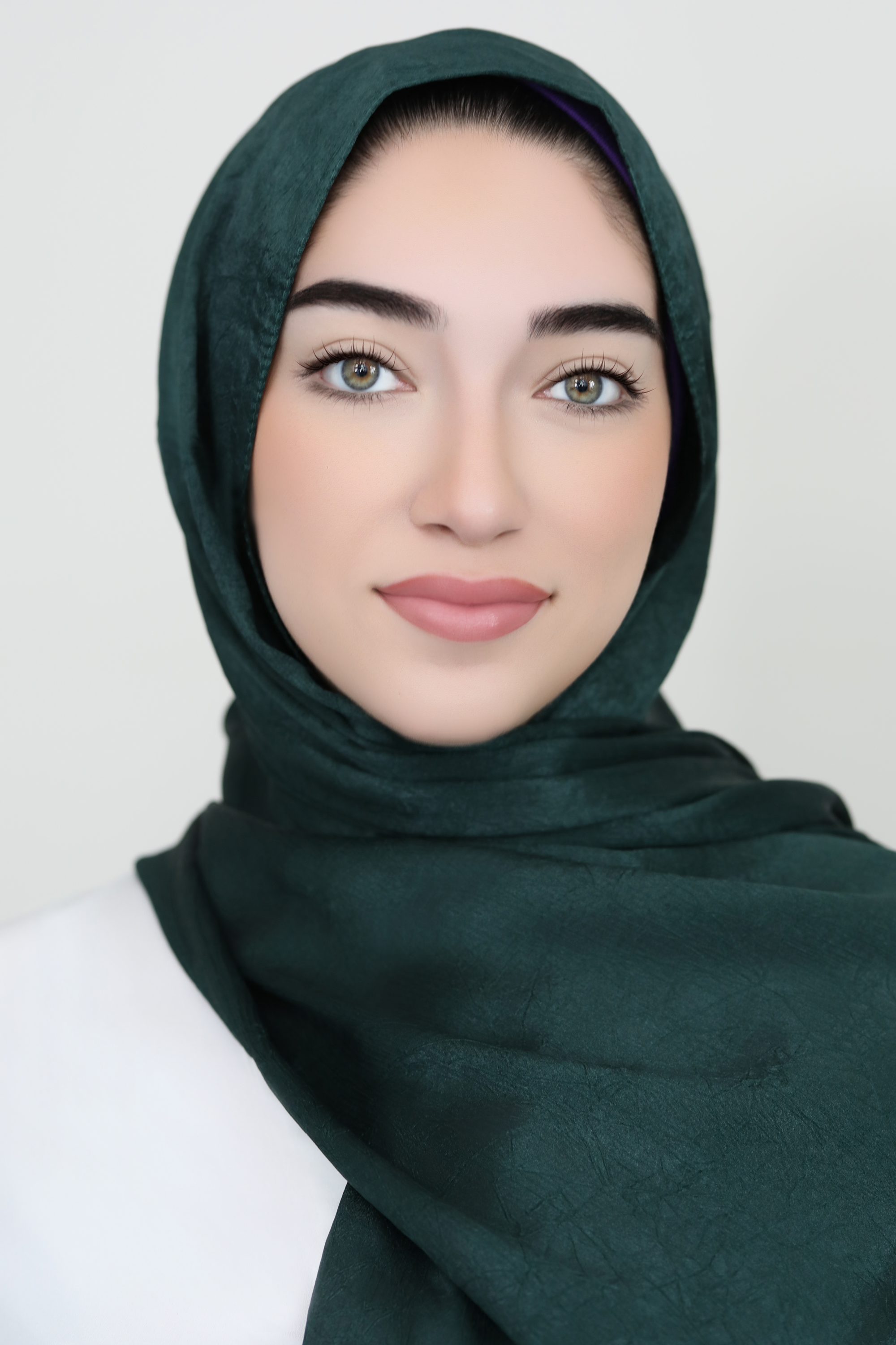 Metallic Crinkle Hijab-Emerald