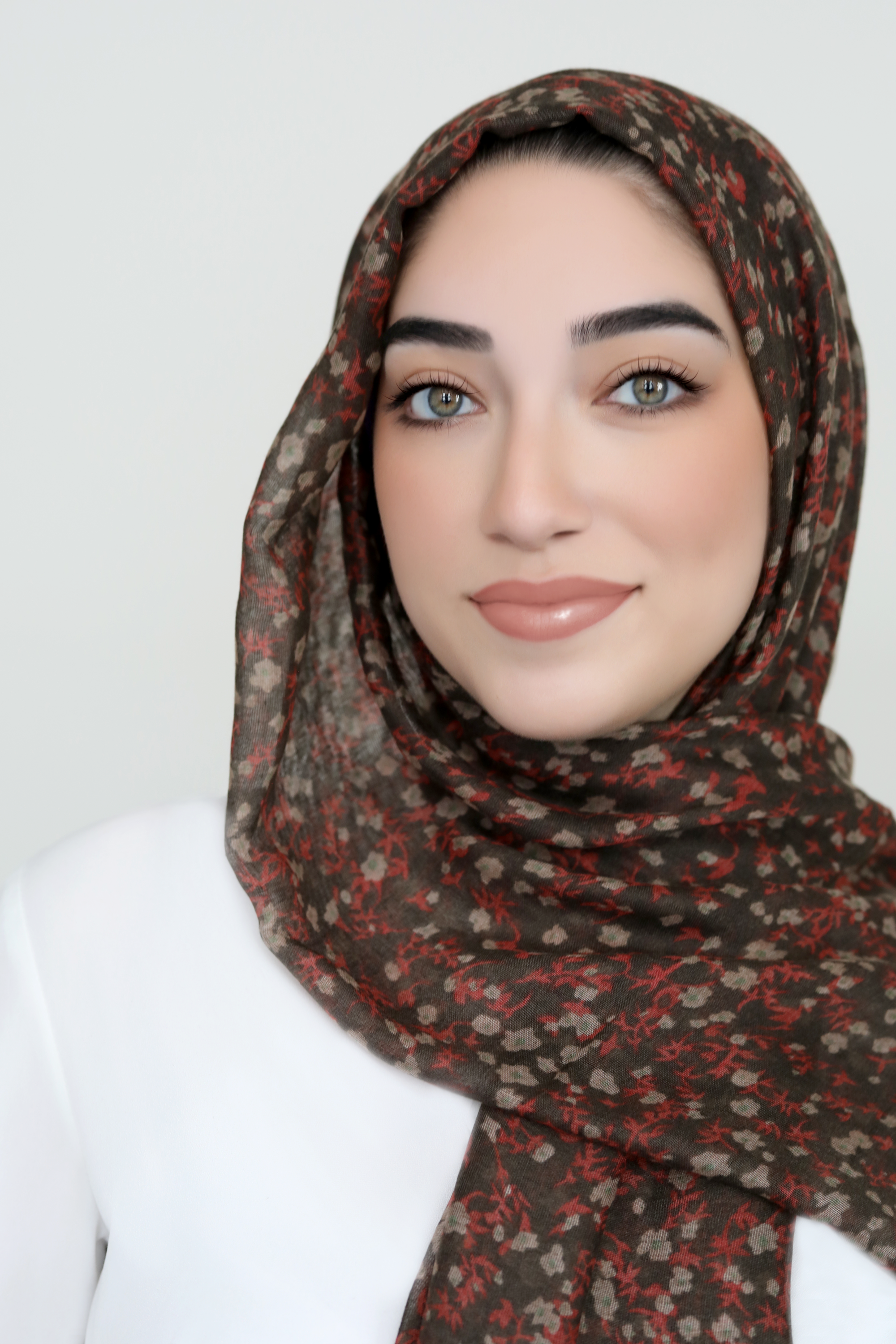 Breezing Through Viscose Light Hijab-Brown