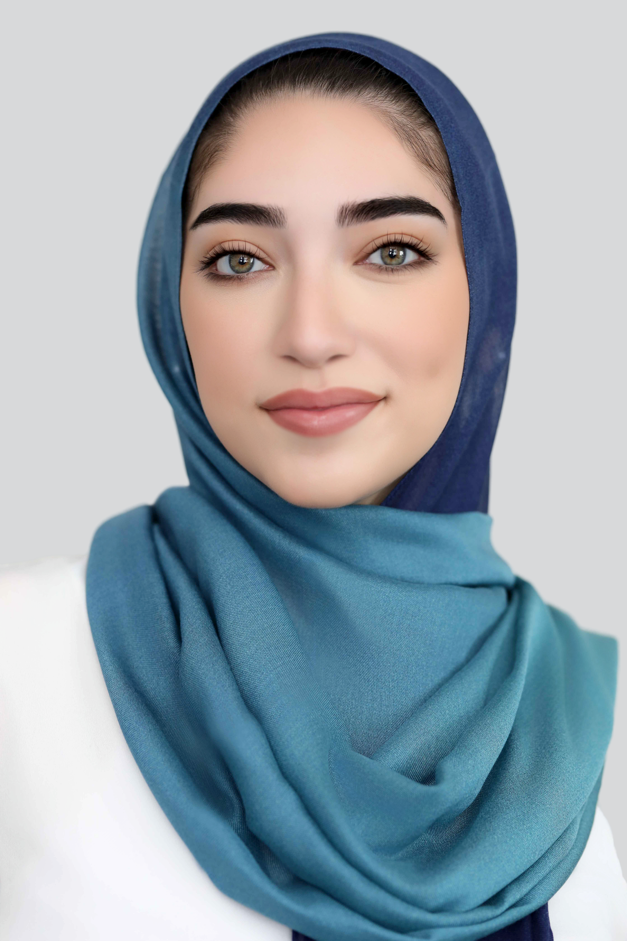 Ombre Modal Hijab-Turquoise