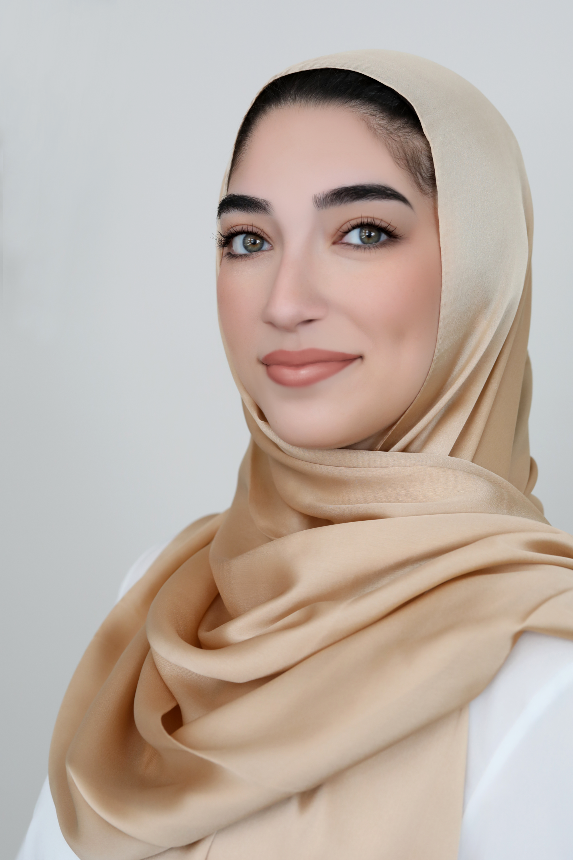 Silky Satin Hijab-Gold