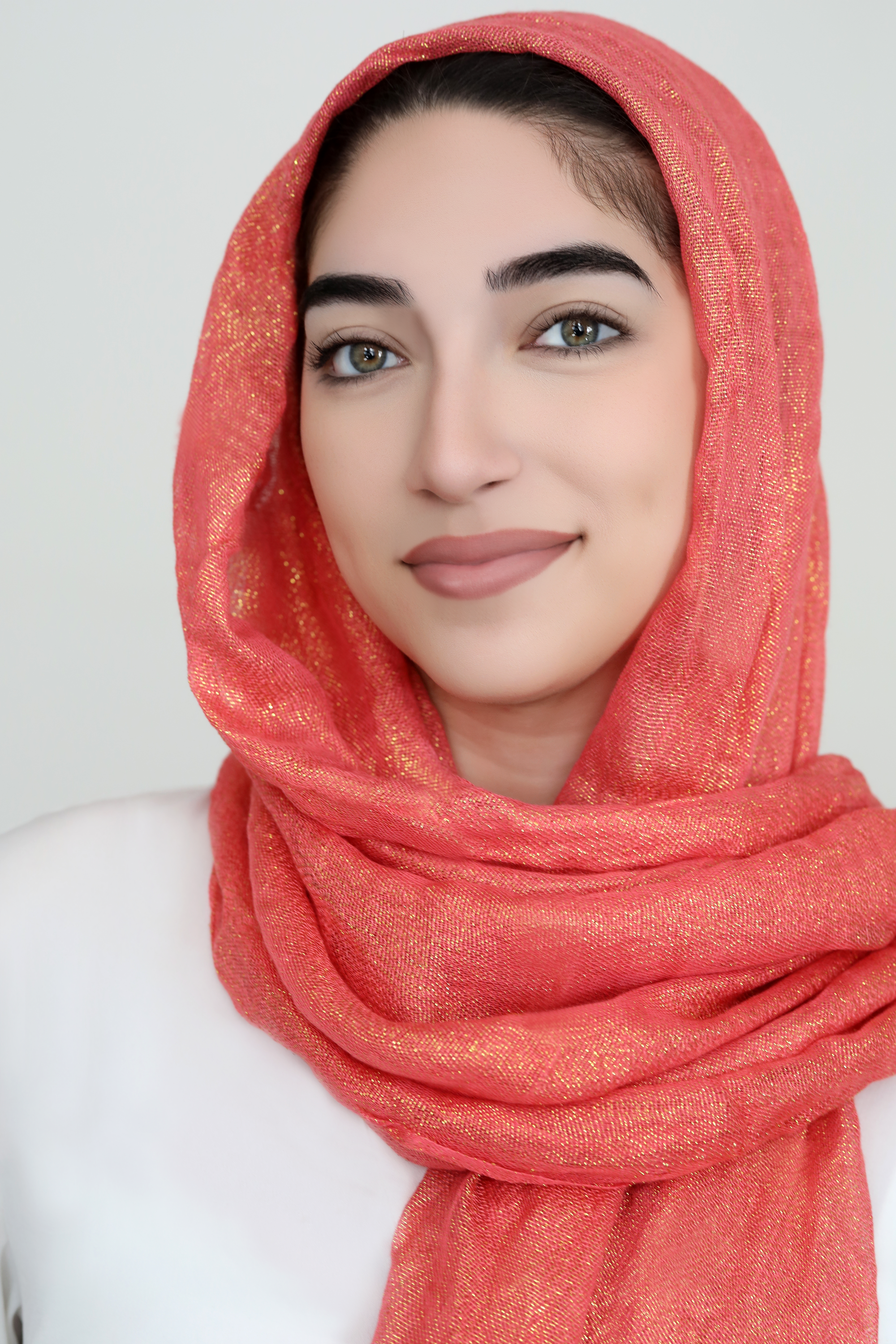 Classic Shimmer Hijab-Orange