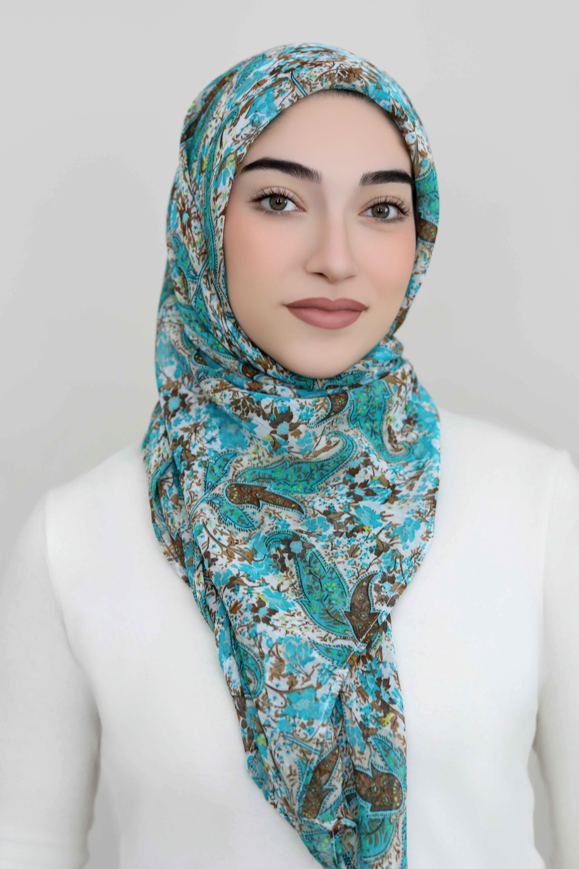 Paisley Lagoon Signature Square Hijab