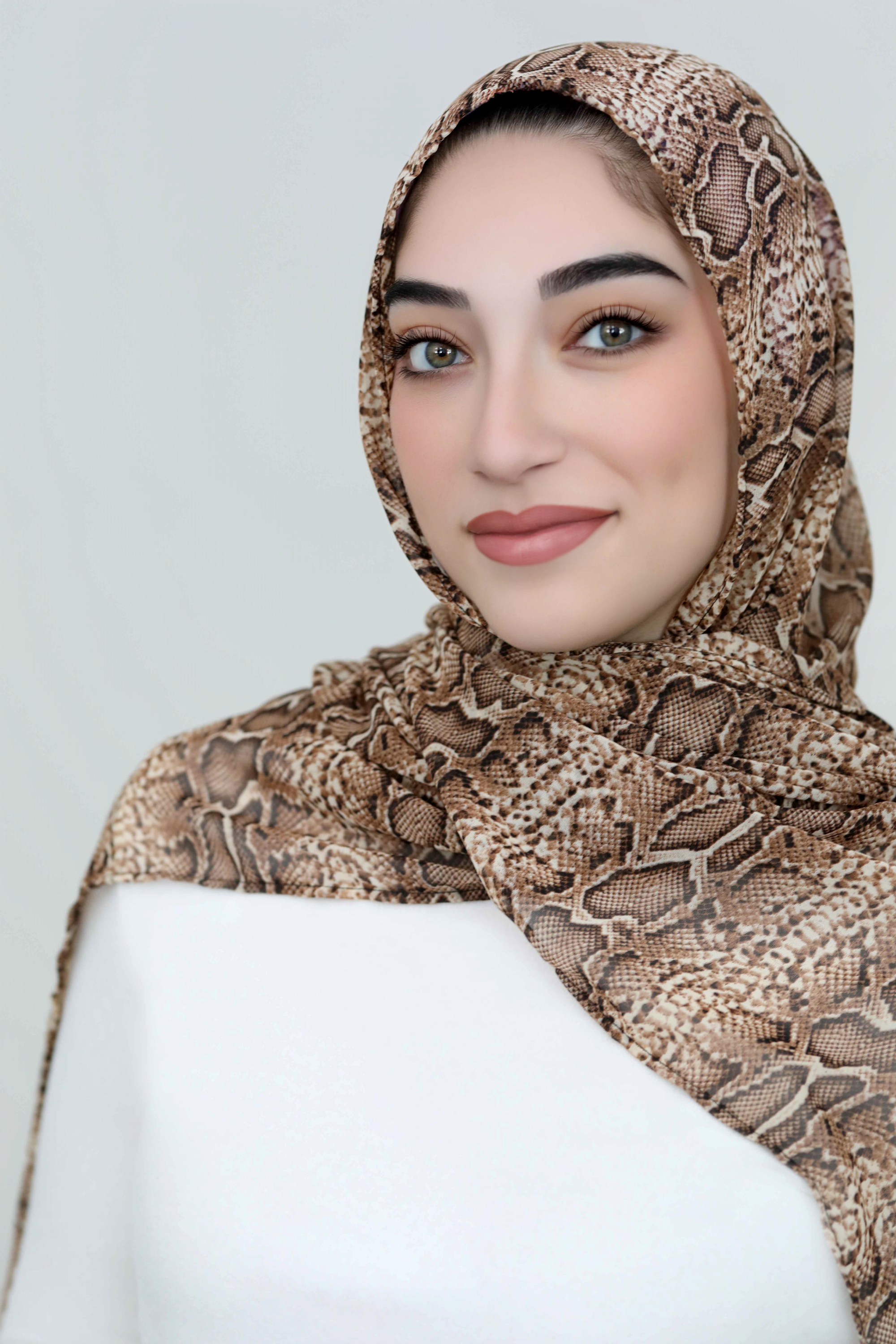 Sahara Serpent Signature Chiffon Hijab