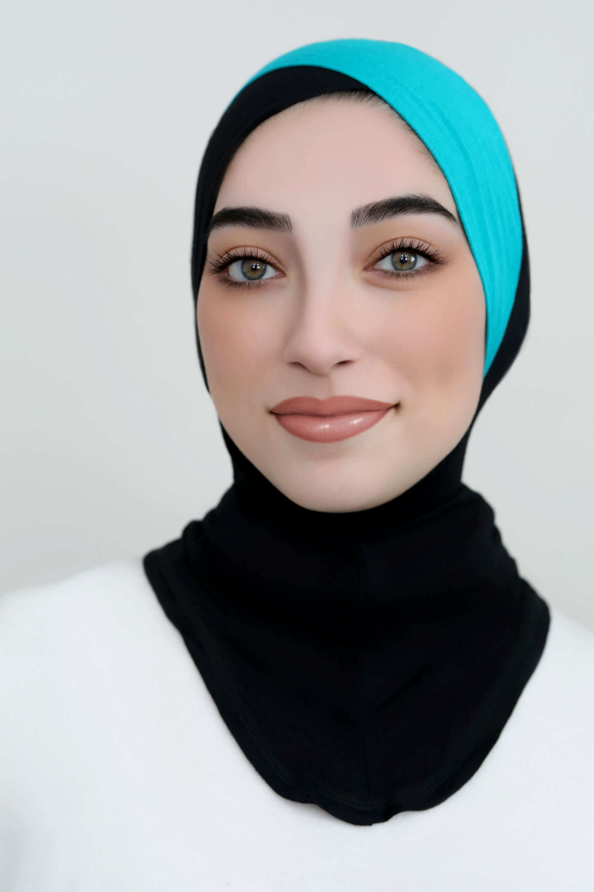 Criss Cross Ninja Underscarf-Black Teal