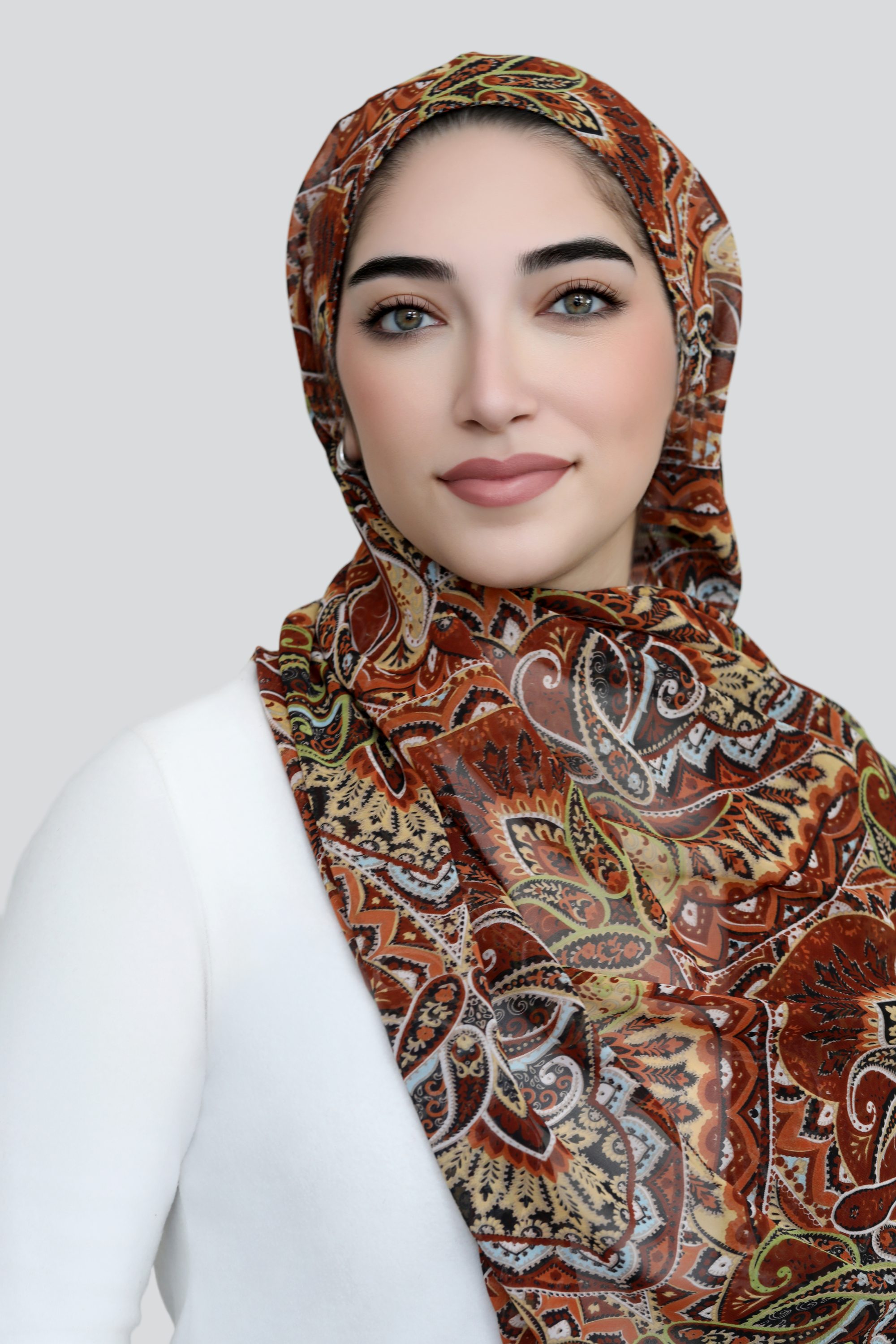 Autumn Paisley Signature Chiffon Hijab