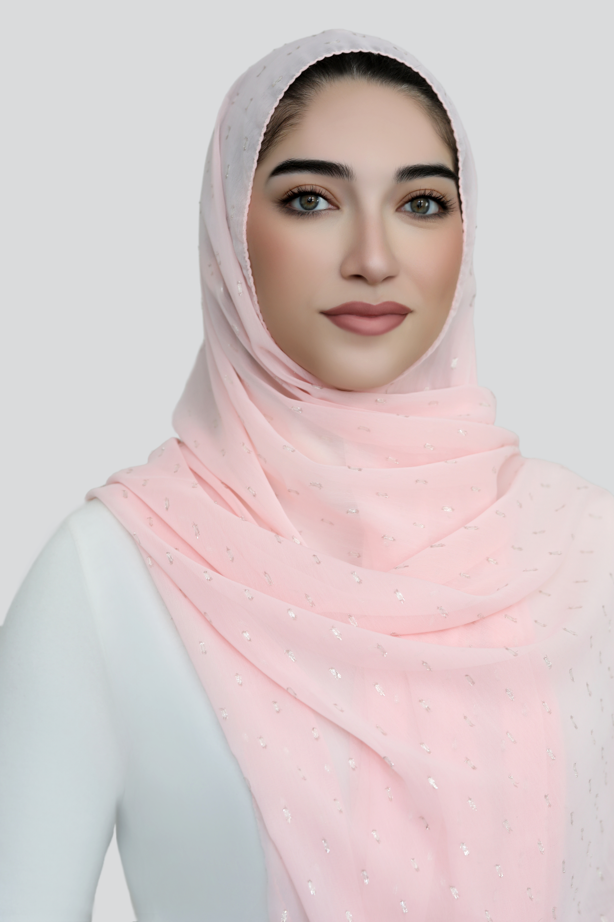 Why Not Shimmer Signature Chiffon Hijab-Pink