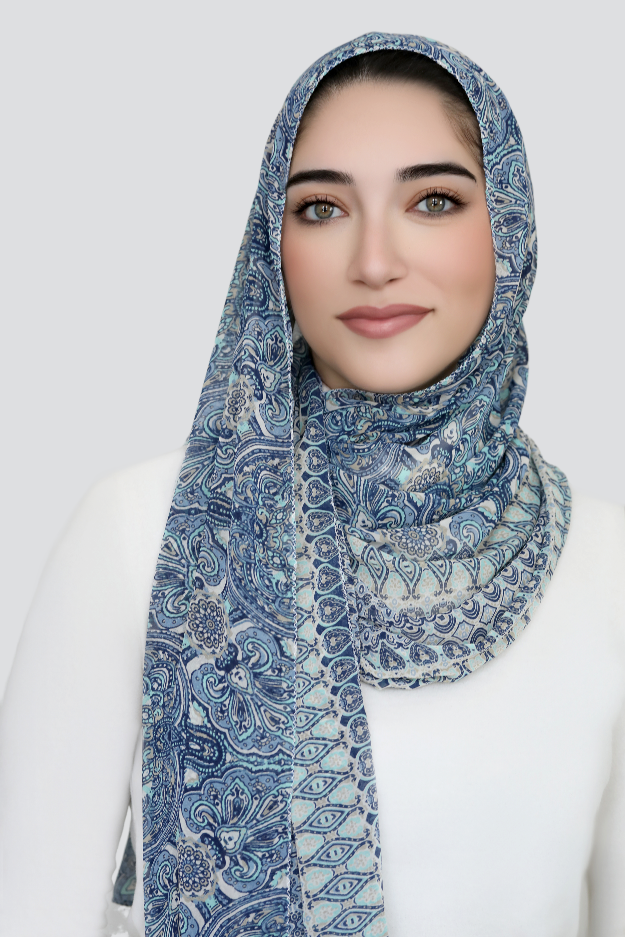 Blue Oasis Signature Chiffon Hijab