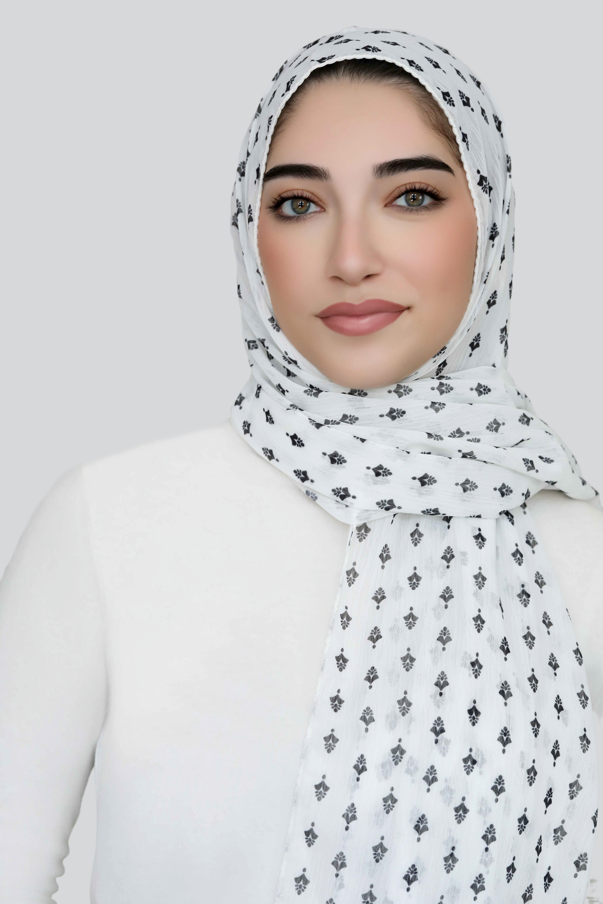 Monochrome Muse Signature Chiffon Hijab