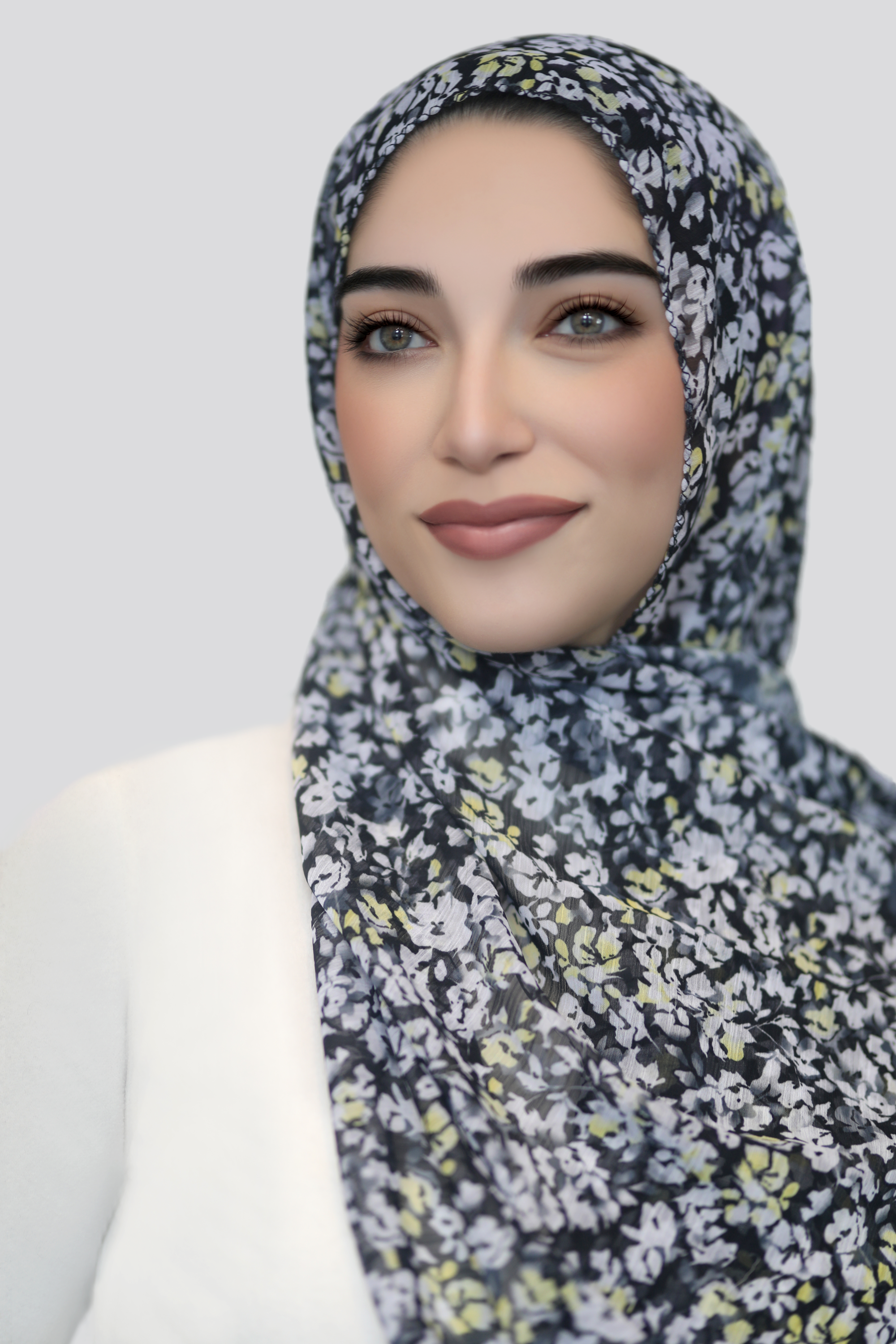 Midnight Meadow Signature Chiffon Hijab