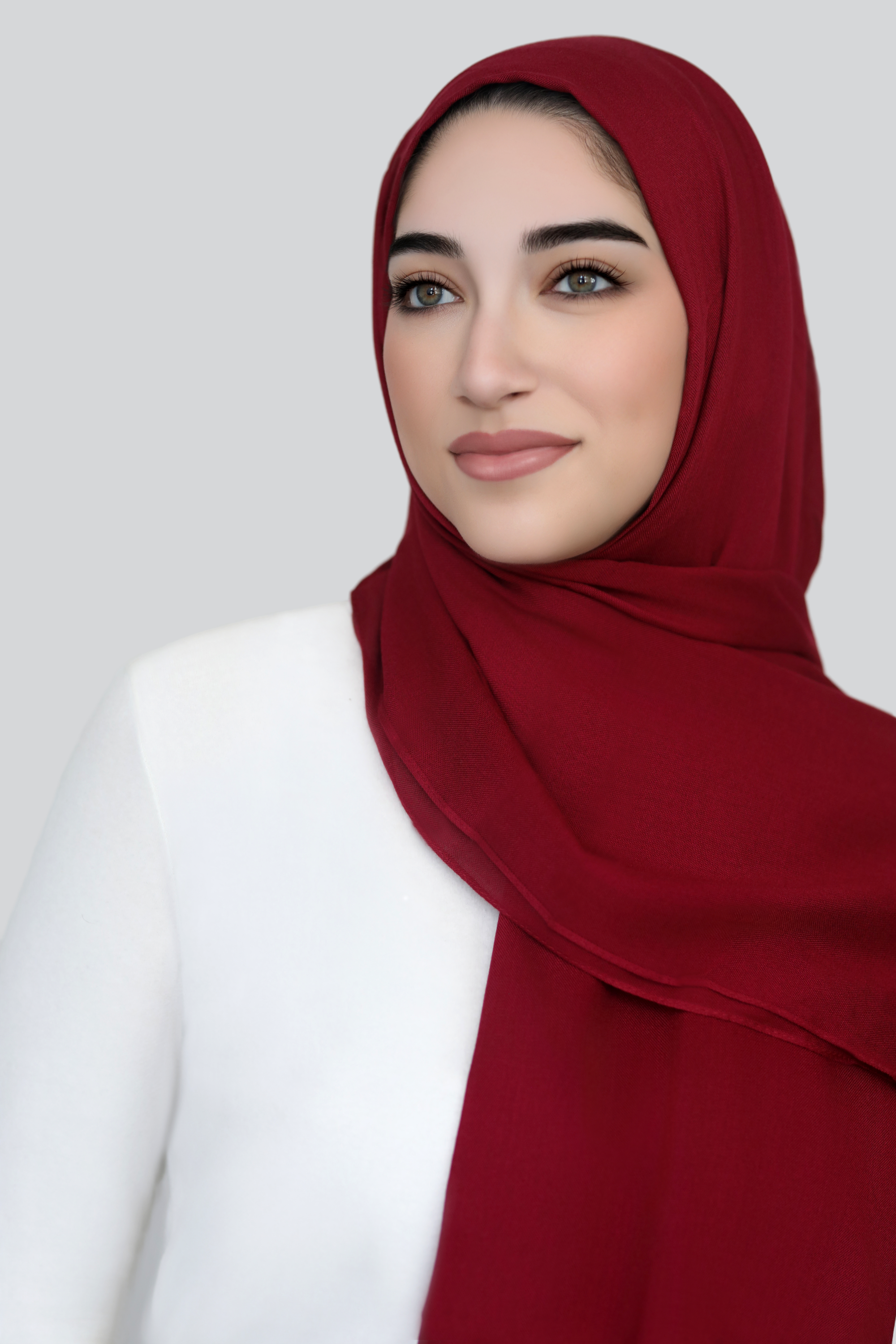 Essential Modal Hijab-Maroon