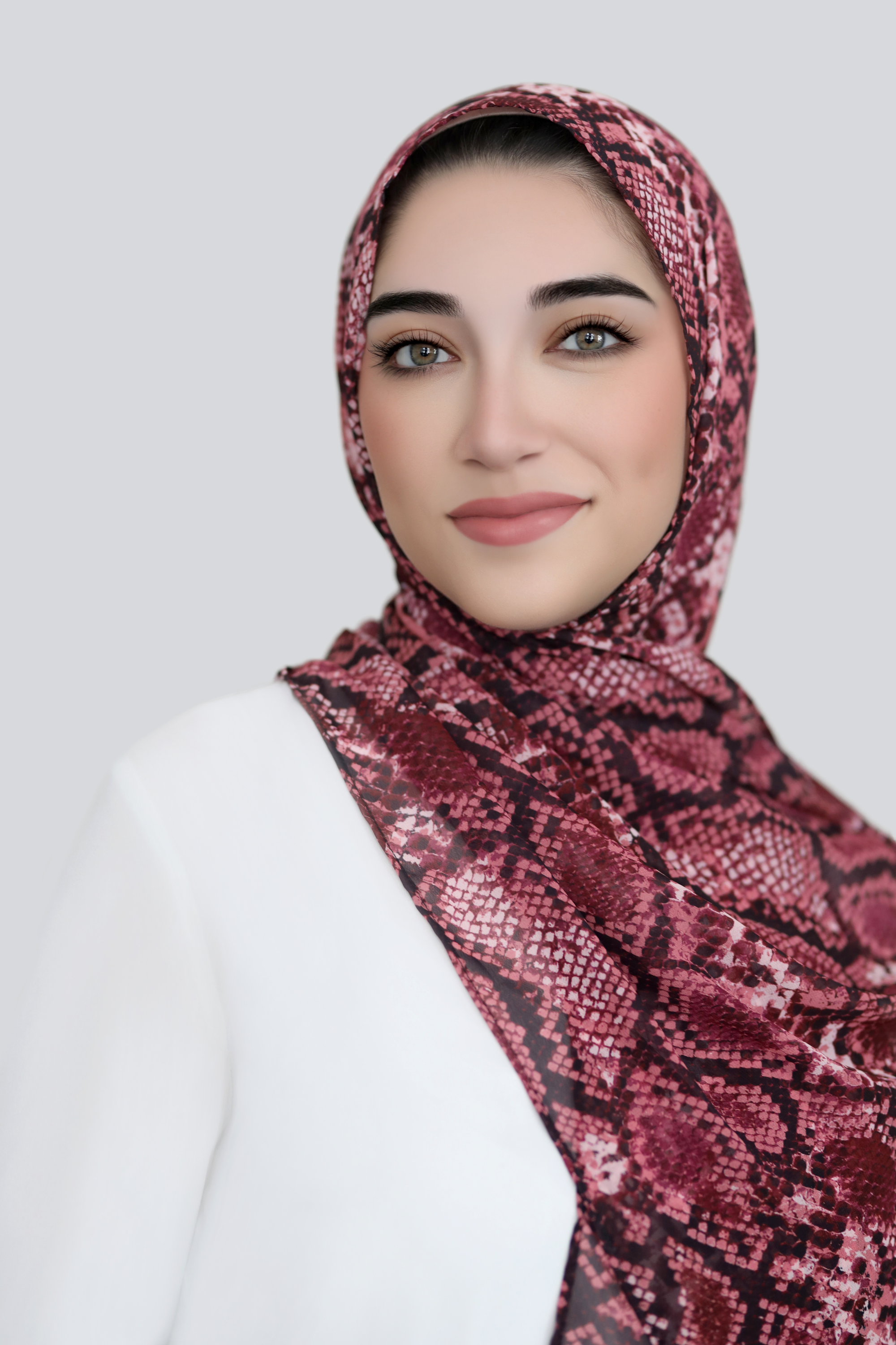 Pink Python Signature Chiffon Hijab
