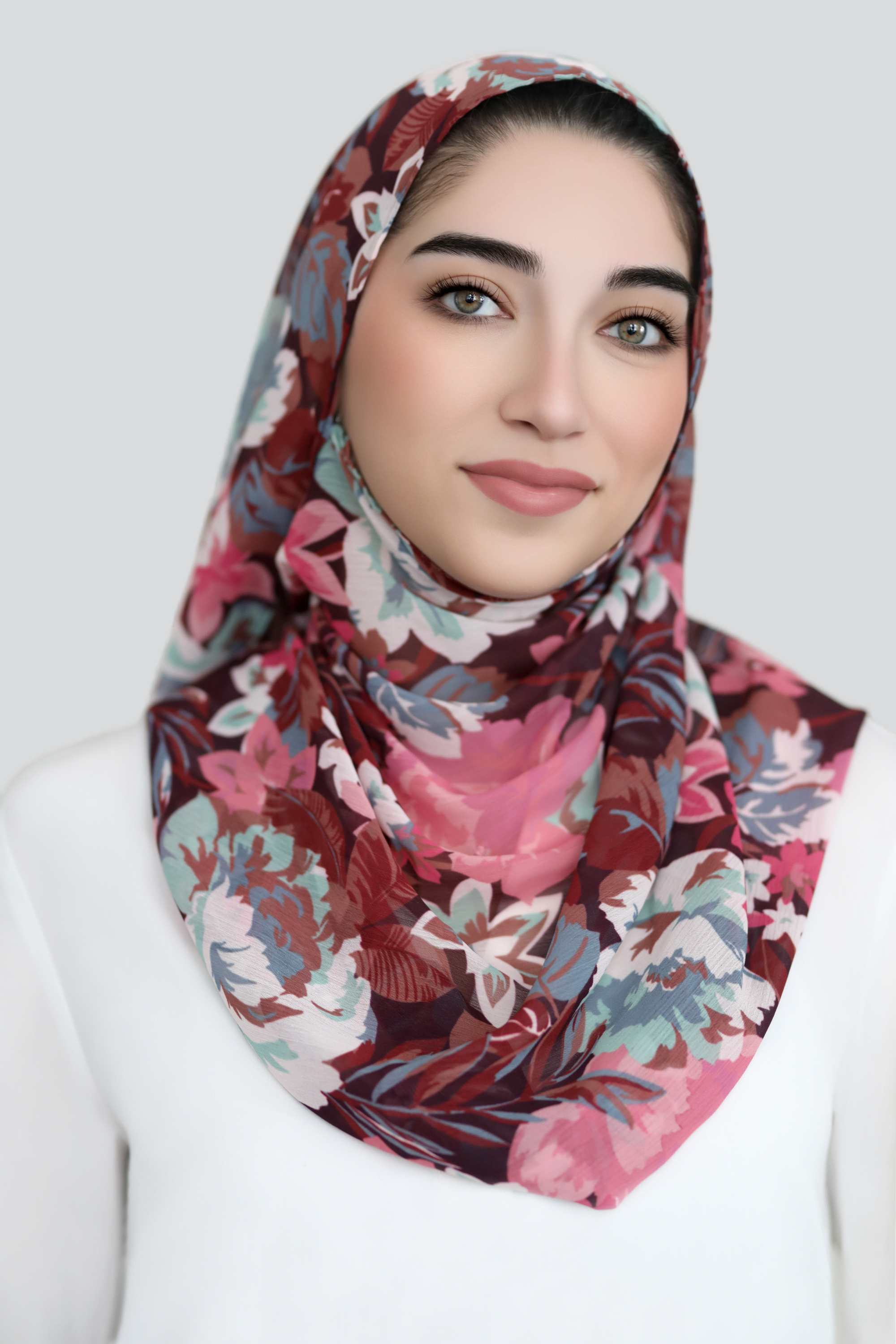 Tropical Rose Signature Chiffon Hijab
