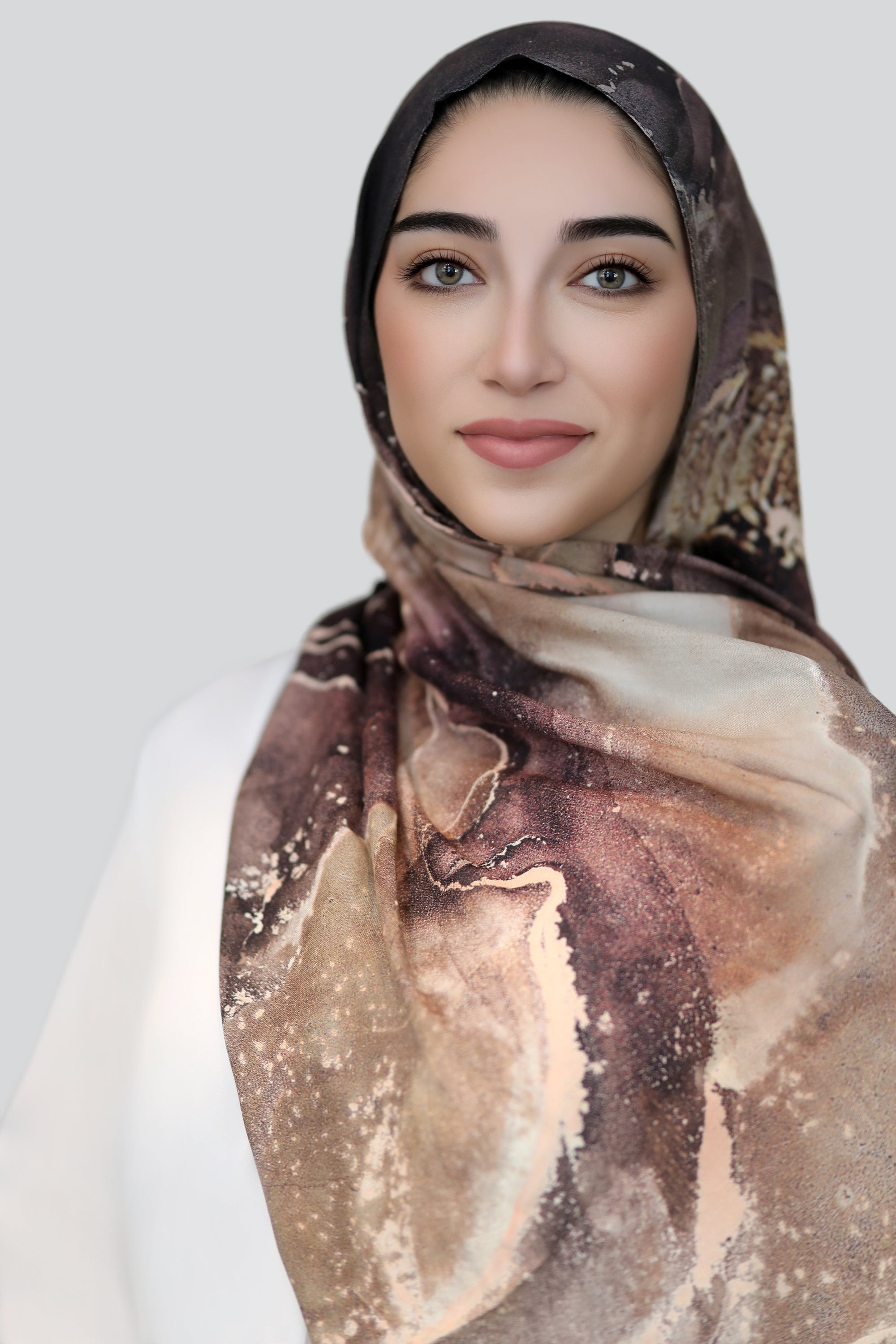Mocha Marble Modal Hijab