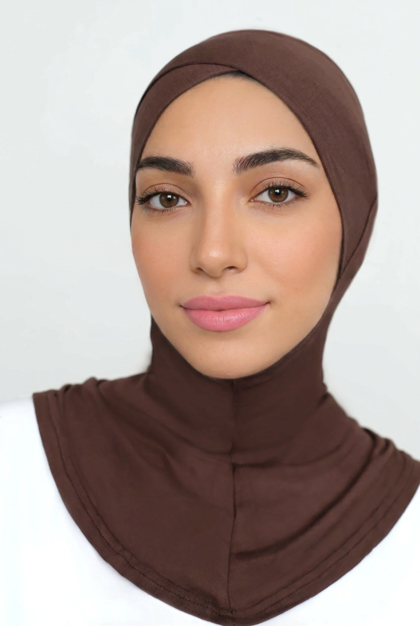 Criss Cross Ninja Underscarf-Brown