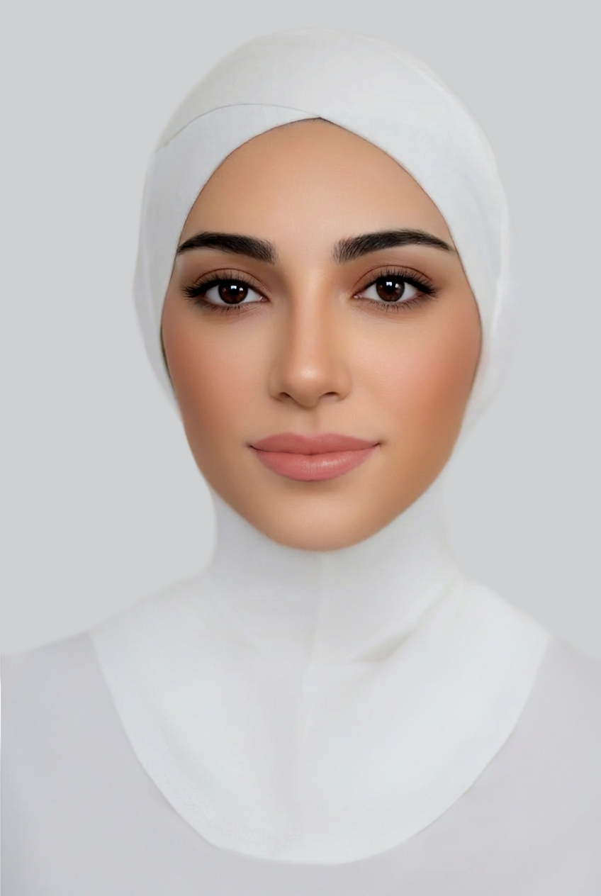 Criss Cross Ninja Underscarf-Off White