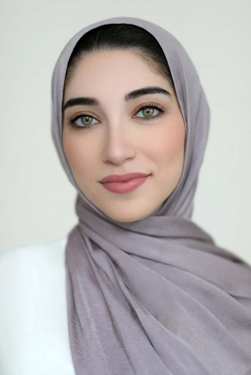 Matte Satin Hijab-Ash Violet