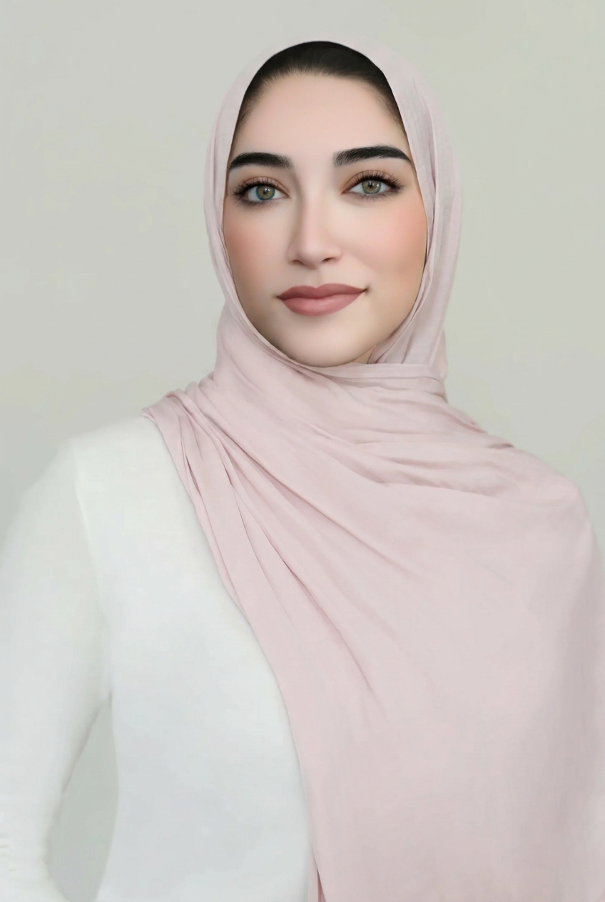 Matte Satin Hijab-Heavenly Pink