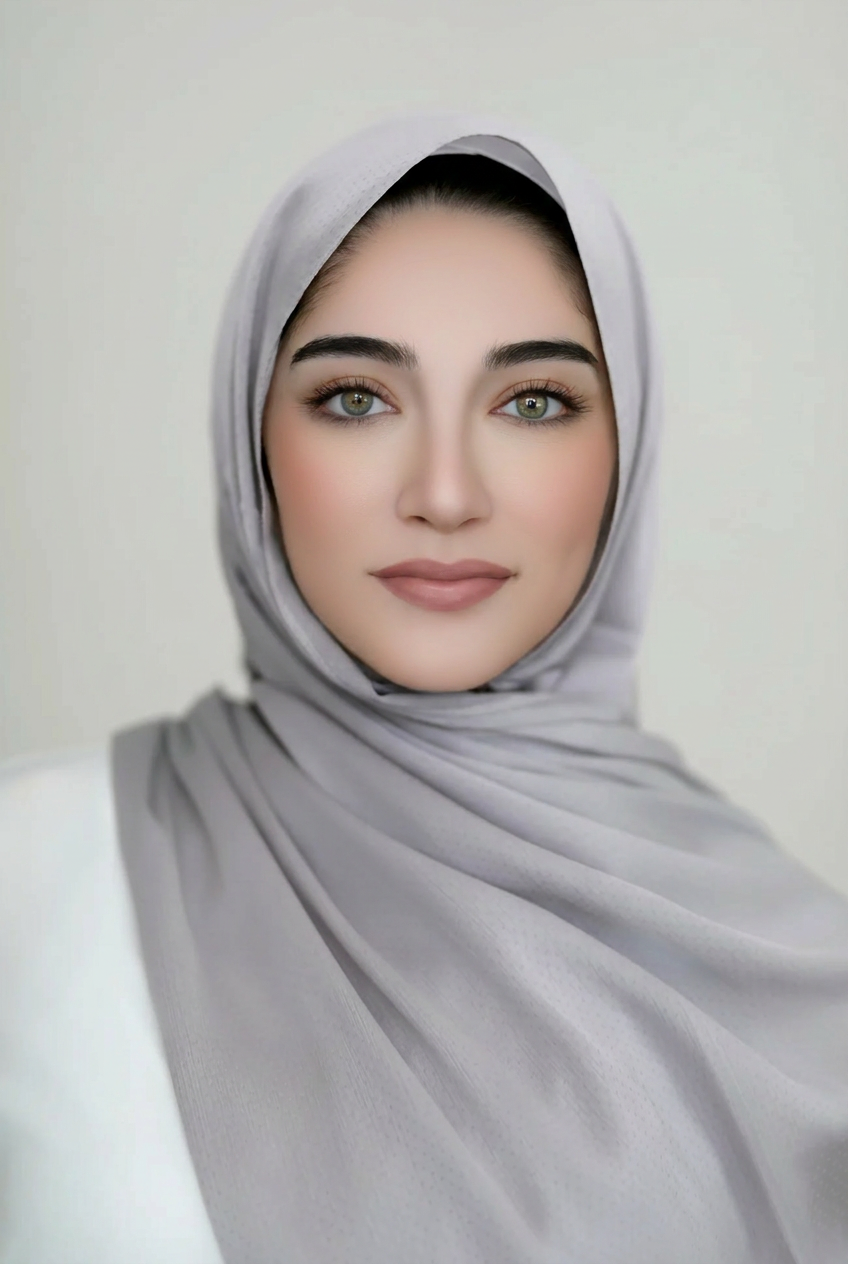 Textured Satin Hijab-Gray