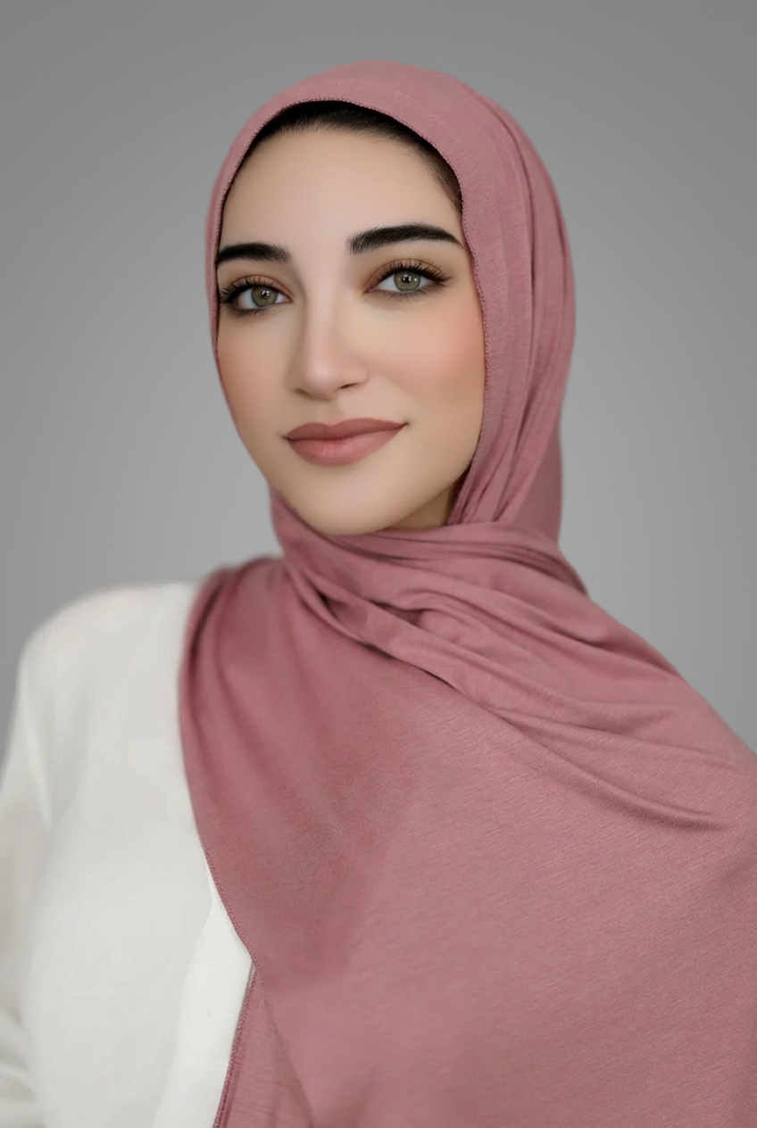 Small Jersey Hijab-Cedar Rose