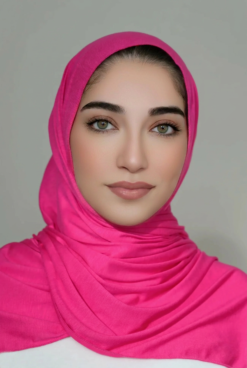 Small Jersey Hijab-Fuschia