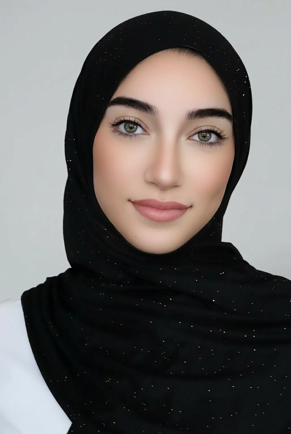 Small Shimmer Jersey HIjab-Black