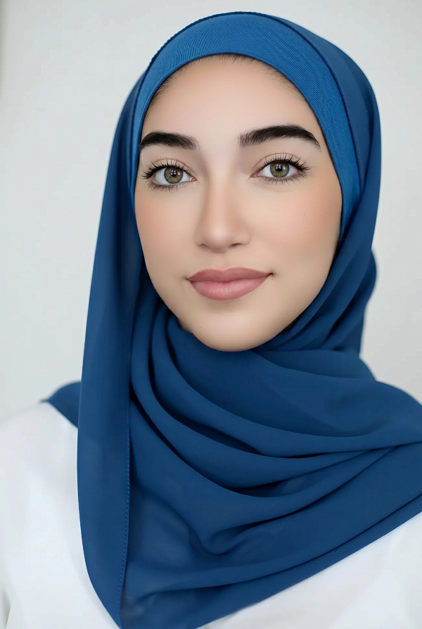 Chiffon Hijab Set-Turquoise