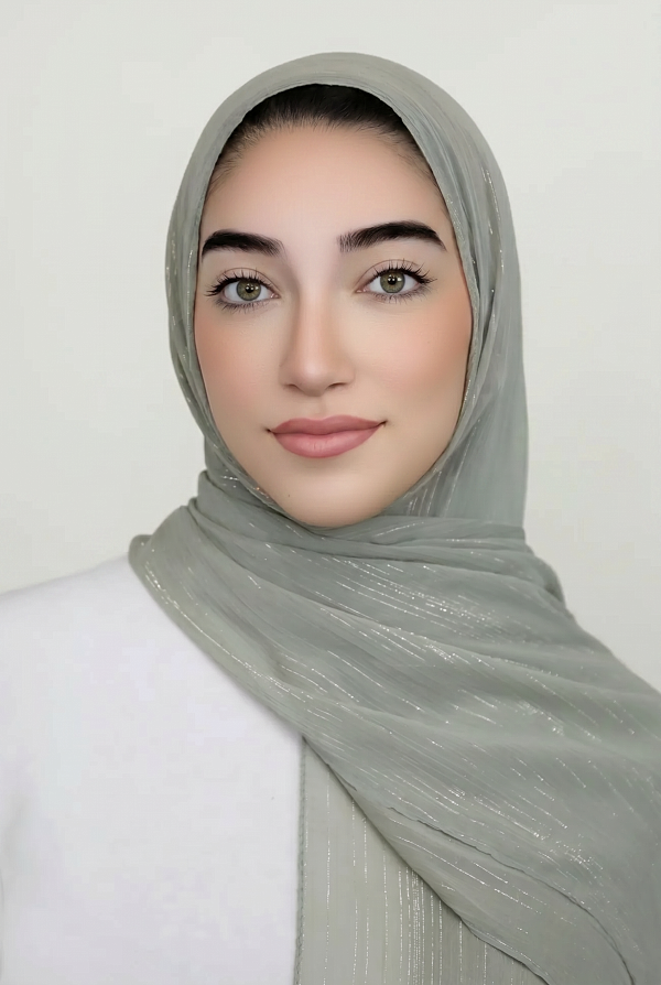 Lurex Shimmer Chiffon Hijab-Sage