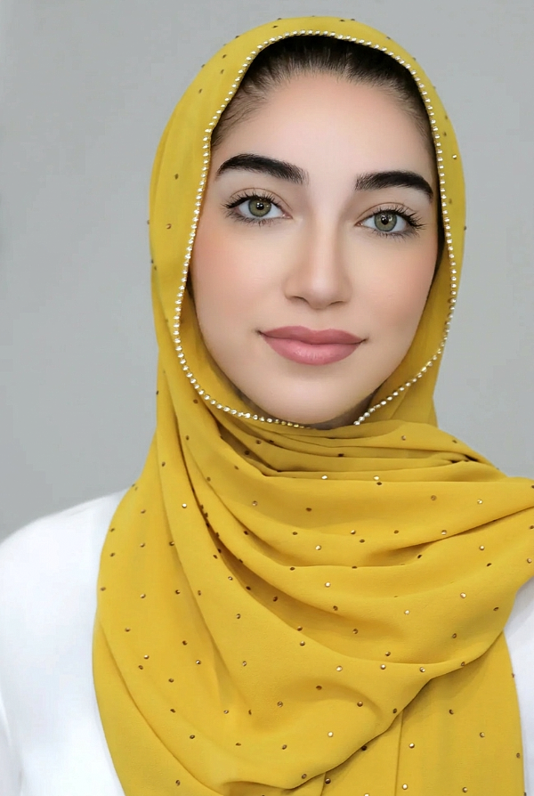 Stone Edge Mustard Hijab