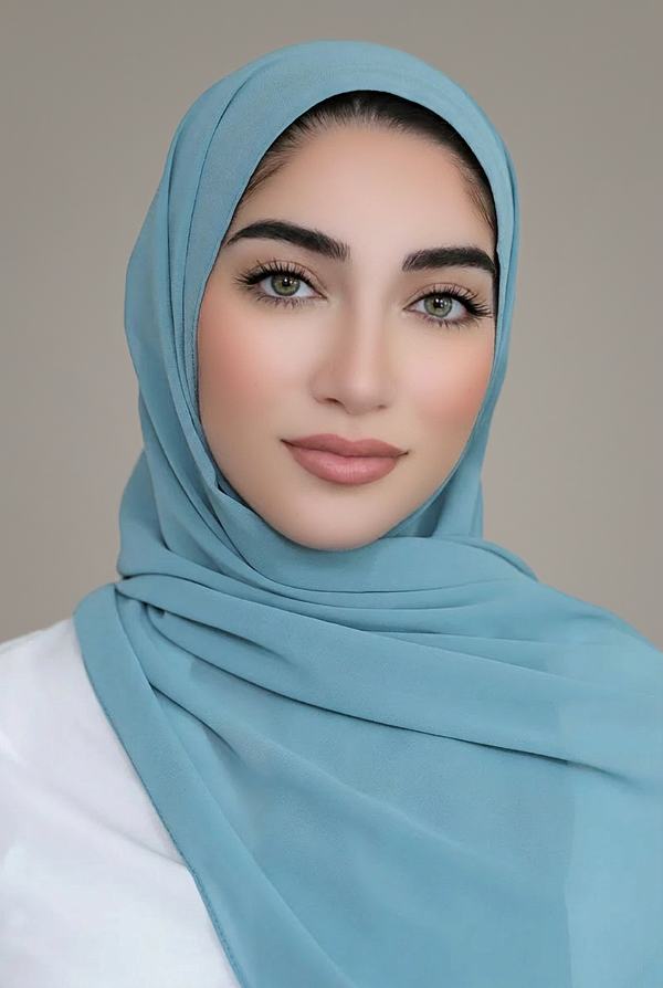 Basic Chiffon Hijab-Sapphire