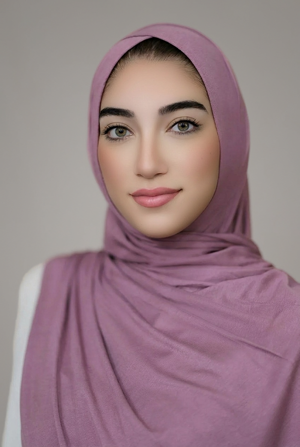 Criss Cross Instant Jersey Hijab-Woodrose