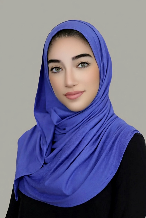 Instant Jersey Hijab-Royal Blue
