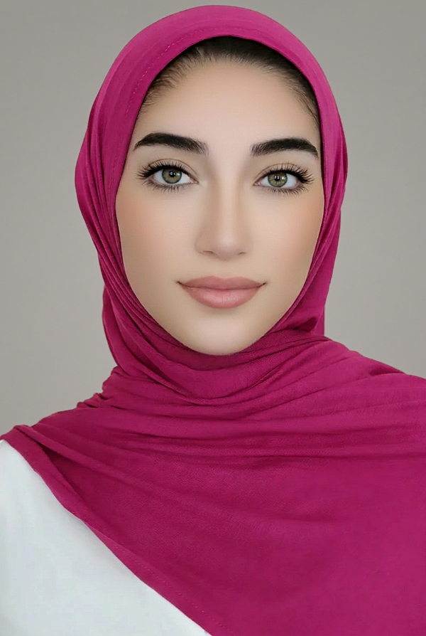 Instant Jersey Hijab-Magenta