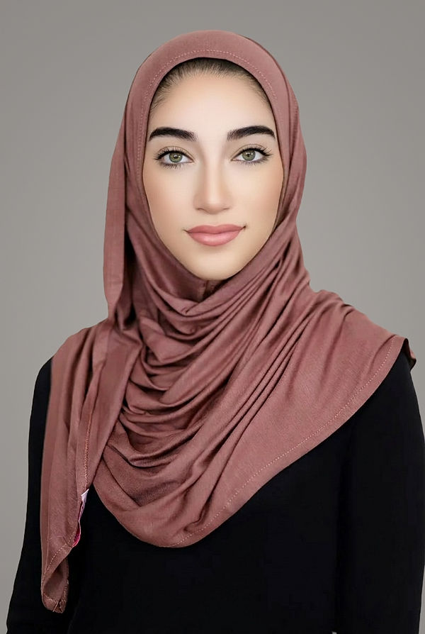Instant Jersey Hijab-Light Brown