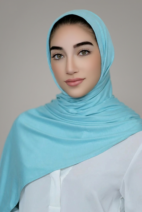 Luxury Jersey Hijab-Baby Teal