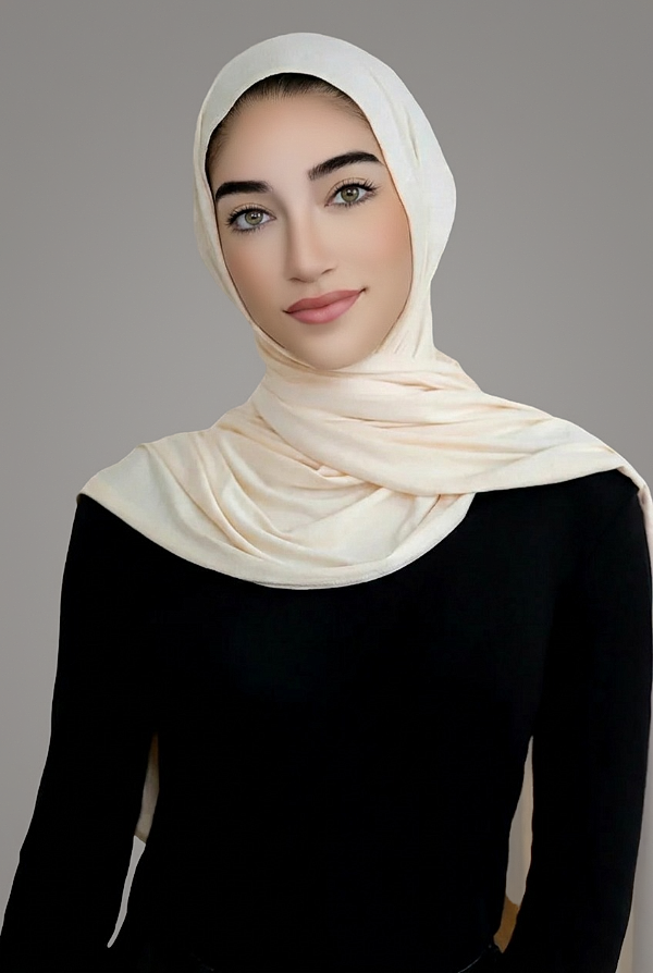 Luxury Jersey Hijab-Beige