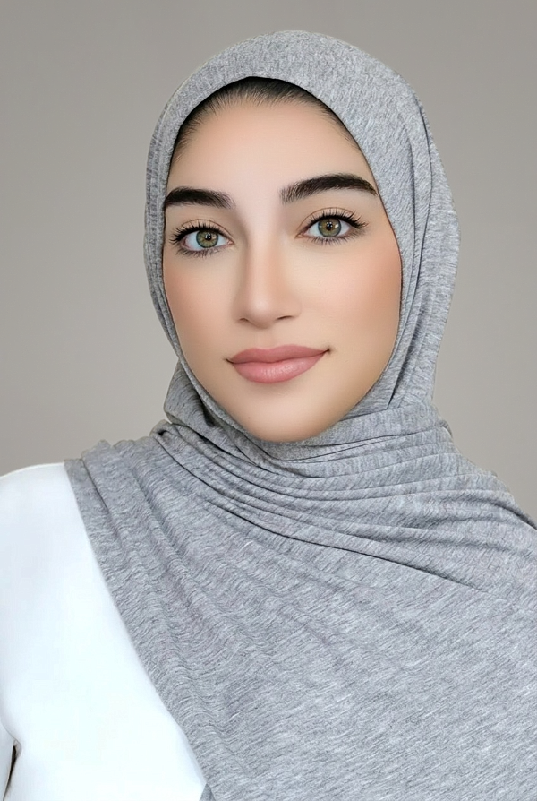 Luxury Jersey Hijab-Heather Grey